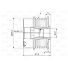   val588131 Alternator Freewheel Clutch Valeo New De Stock