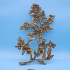 Vintage Mcm Syroco Bird   Dogwood Flower Branch Hanging Wall Art Gold 3 Pieces