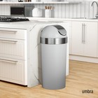 Umbra Venti 16 Gallon Trash Can Swing Top Lid Black Nickel
