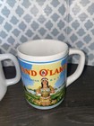 Lipton Flo-thru Milk Glass Mug tea Bag Advertising Vintage Land O Lakes Butter