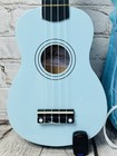 Adm 21    Soprano Ukulele Ju110n-bl Blue W case  Tuner   Extra String
