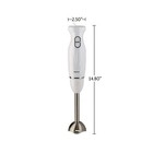 Ovente Immersion Electric Hand Blender With Stainless Steel Blades White Hs560w