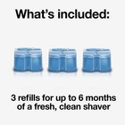 Braun Clean renew Refill Cartridges Ccr 3-pack For Clean charge Systems-2pack