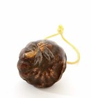 1900 s Japanese Makie Lacquer Dried Tangerine Orange Peel Skin Fly Manju Netsuke
