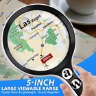 Large Magnifying Glass With Lights 10x 25x 45x 60x Handheld Black white 