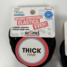 Scunci Hair Elastics No Damage Thick Hair No Damage Black 10 Ct Lot Of 3