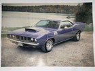 1969 Pontiac Gto The Judge Orange 1971 Cuda Original Foldout Poster Print Ad