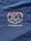Miller High Life Men   s T-shirt Size M Black Throwback Champagne Of Beers
