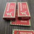 2 Packs Vintage Razor Blade Marathon Runner Six Total Blades Full Boxes
