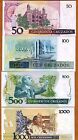 Set Brazil  50 100 500 1000 Cruzados  Nd  1986-1988   P-210-211-212-213 Unc