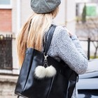 Bememo 14 Pieces Faux Fur Pom Balls For Hats Diy Medium  White 