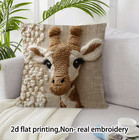 Throw Pillow Cover-giraffe Print Modern Decorative Pillow Cover  18 x18 