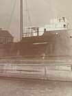 Panoramic Photo Great Lakes Shipyard Wtih The Clarence A  Black Cargo Ship 1900s