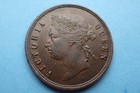 Straits Settlements 1872h One Cent  Victoria  As Shown 