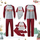 Family Matching Pajamas Set Christmas Holiday Nightwear Sleepwear Long Sleeve Pj