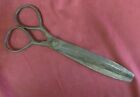 Antique Dated 1881 Sewing Hand Forged Large Iron Steel Scissors
