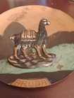 Vintage Handcrafted  Copper   Brass Hanging 3d Plate Llama   Eagle From Aruba