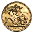 1974-1982 Great Britain Gold Sovereign Elizabeth Ii Bu