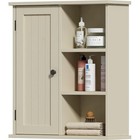 Wall Mounted Bathroom Medicine Cabinet W  Adjustable Shelves   Storage Organizer