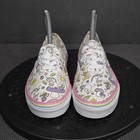 Vans Shoes Girls Size 2 Unicorn Fairy Rainbow White Canvas Fantasy Print Kids