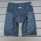 Tyr Women s 8  Black Competitor Tri Triathlon Padded Shorts Sz M New No Tag