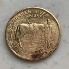 Kentucky Green River Whiskey Bourbon 1 25  Lucky Coin Good Luck Token Medal 
