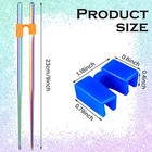 5 Pairs Training Chopsticks Helpers Stainless Steel Colorful