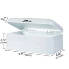Large Bread Box For Kitchen  Metal Bread Storage Bin With Lid  16 3 x9 x6 7 
