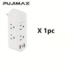 6-outlet Surge Protector Power Strip With 3 Usb Ports  Wall Adapter  Multi Tap P