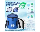 Cold Therapy System Ice Cooler W  Knee Wrap  Hose   Digital Controller Blue