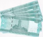 Somalia 50000 Shillings 2010 Nd 2023 P 43 Unc Lot 5 Pcs 