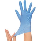 Blue Nitrile Exam Gloves 4 0-4 5 Mil Powder Free Latex Free Disposable 100 Count