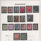 Belgium 1929-1980 Officials Collection On 5 Album Pages Mostly Complete