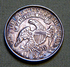 1834 Silver Unites States Capped Bust Half Dime Error Au Choice Details -   999