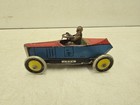 Antique 6  Greppert   Kelch No 543 Tin Litho Wind Up Boat Tail Racer Gundka Car