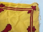 Vtg Royal Banner Of Scotland Lion Rampant Flag 19 x 15  Wwi Cotton Woven 