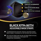   Lg Airwasher Kf94   Black Korean Face Mask Made In Korea Respirators 10 Packs