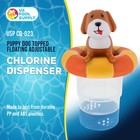 U s  Pool Supply Puppy Dog Floating Pool Dispenser  Holds 3  Tablets