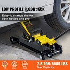 2 5 Ton Low Profile Floor Jack Heavy Steel Hydraulic Jack W single Piston Pump