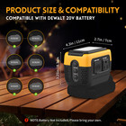240w Pure Sine Wave Power Inverter For Dewalt 20v Battery 140w Usb-c Ac Backup