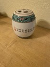 Vintage Chinese Porcelain Vase W lid Hand-painted  Bird And Flowers