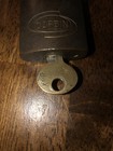Vintage Corbin Padlock Brass Lock With Key 37133