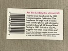 U  S  Stamp Booklet - Scott  bk177  African Violet  29-cent Stamps  5 80 Face V 