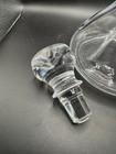 Vintage Heavy Clear Glass Liquor Wine Decanter With Stopper 10  Tall