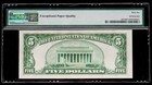 1934 A  5 Blue Silver Certificate Pmg 66 Epq Gem Uncirculated Serial J42920258a