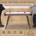 54  Air-powered Hockey Table Sport Hockey Game Pushers Pucks Electronic Scorer