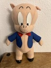 Porky The Pig Vintage  1997  Looney Tunes 12    Stuffed Plush Ace Brand Toy