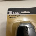 Titan Ratcheting Wire Terminal Crimper  8 5    Open Barrel Splice Awg 26-24-22-18-
