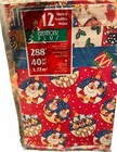Vintage 1990s Christmas Gift Wrap 12 Sheets New Sealed  Santa 6 Designs 59 Sq Ft