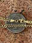 Solid 14k Yellow Gold Miami Cuban Link Chain Thin Necklace Mens Or Ladies 3mm